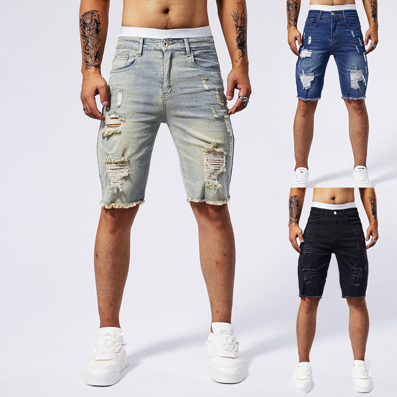 2025 Summer New Men's Ripped D - Streetwear Brand For Men ulasan dan harga
