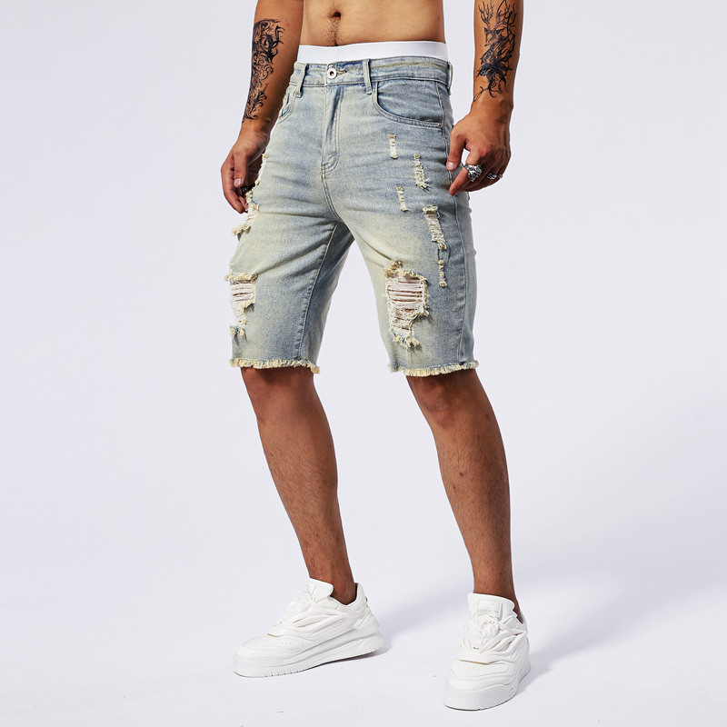 2025 Summer New Men's Ripped D - Streetwear Brand For Men ulasan dan harga