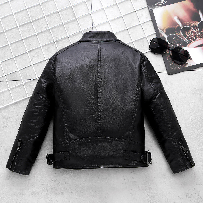 Boys Motorcycle Pu Leather Wat - Streetwear Brand Logo Design ulasan dan harga